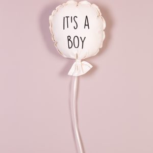 Vászon Ballon – “It’s A Boy” – Fali Dekoráció – 35x26x8 Cm